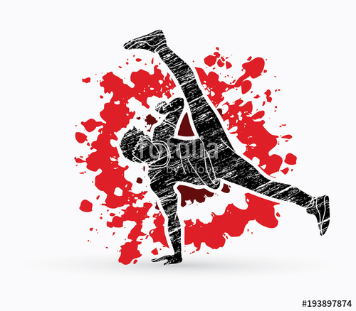 500x438 Street Dance, B Boys Dance, Hip Hop Dancing Action Designed