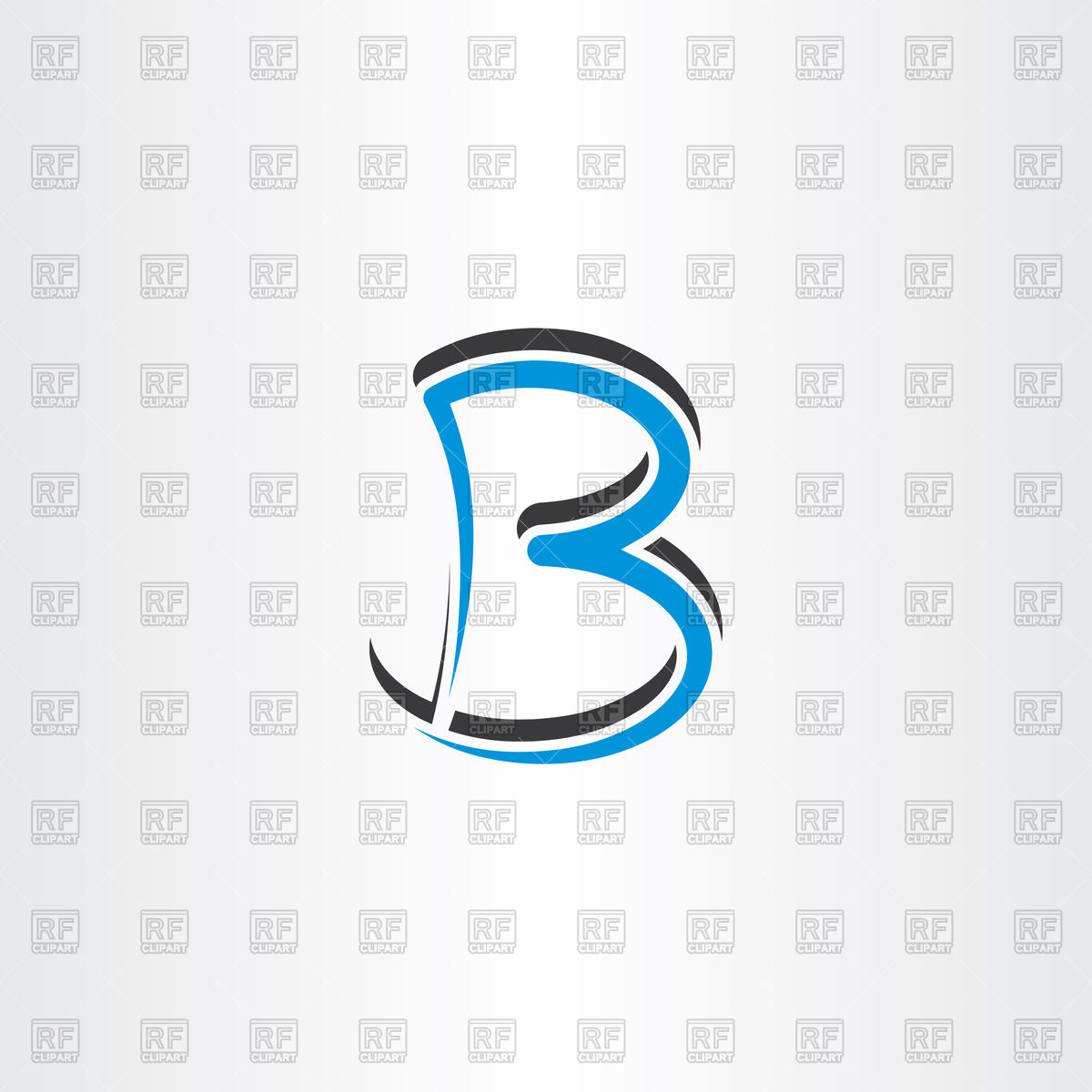 1200x1200 Blue Letter B Vector Image Of Fonts Type Blaskorizov