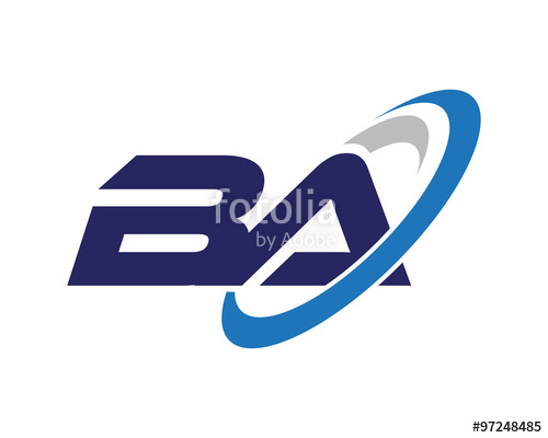 500x400 Ba Swoosh Letter Auto Logo Stock Image And Royalty Free Vector