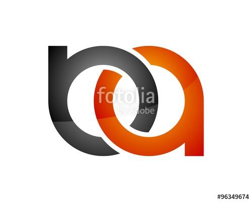 500x400 Vector Ba Letter Logo Typography Letter Logo, Logos, Company Logo