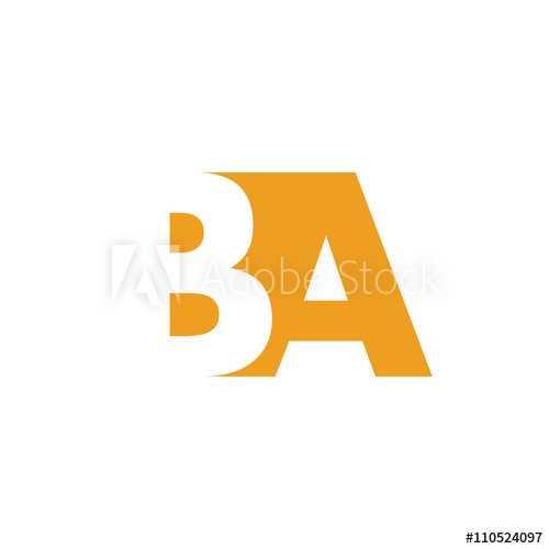 500x500 Ba Logo Vector Graphic Branding Letter Element Path