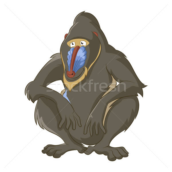 Baboon Vector Illustration Sergey Ivanov 600x600 Baboon Vector Illustration Sergey Ivanov