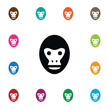 450x450 Isolated Orangutan Icon Baboon Vector Element Can Be Used