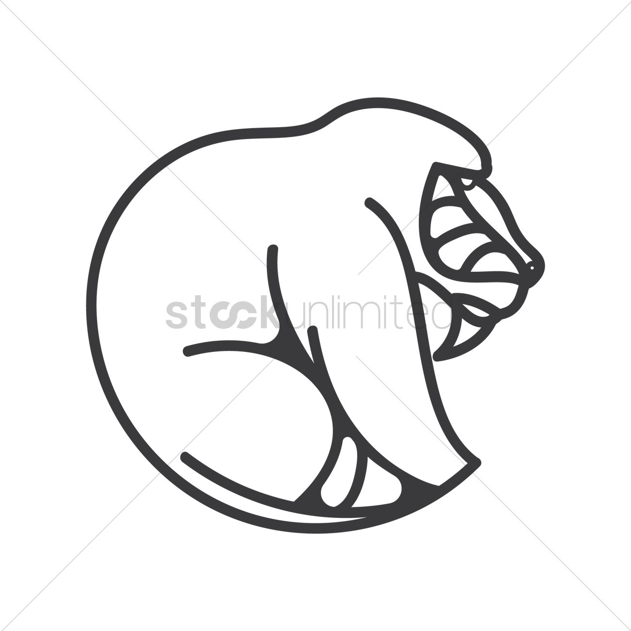 1300x1300 Baboon Vector Image