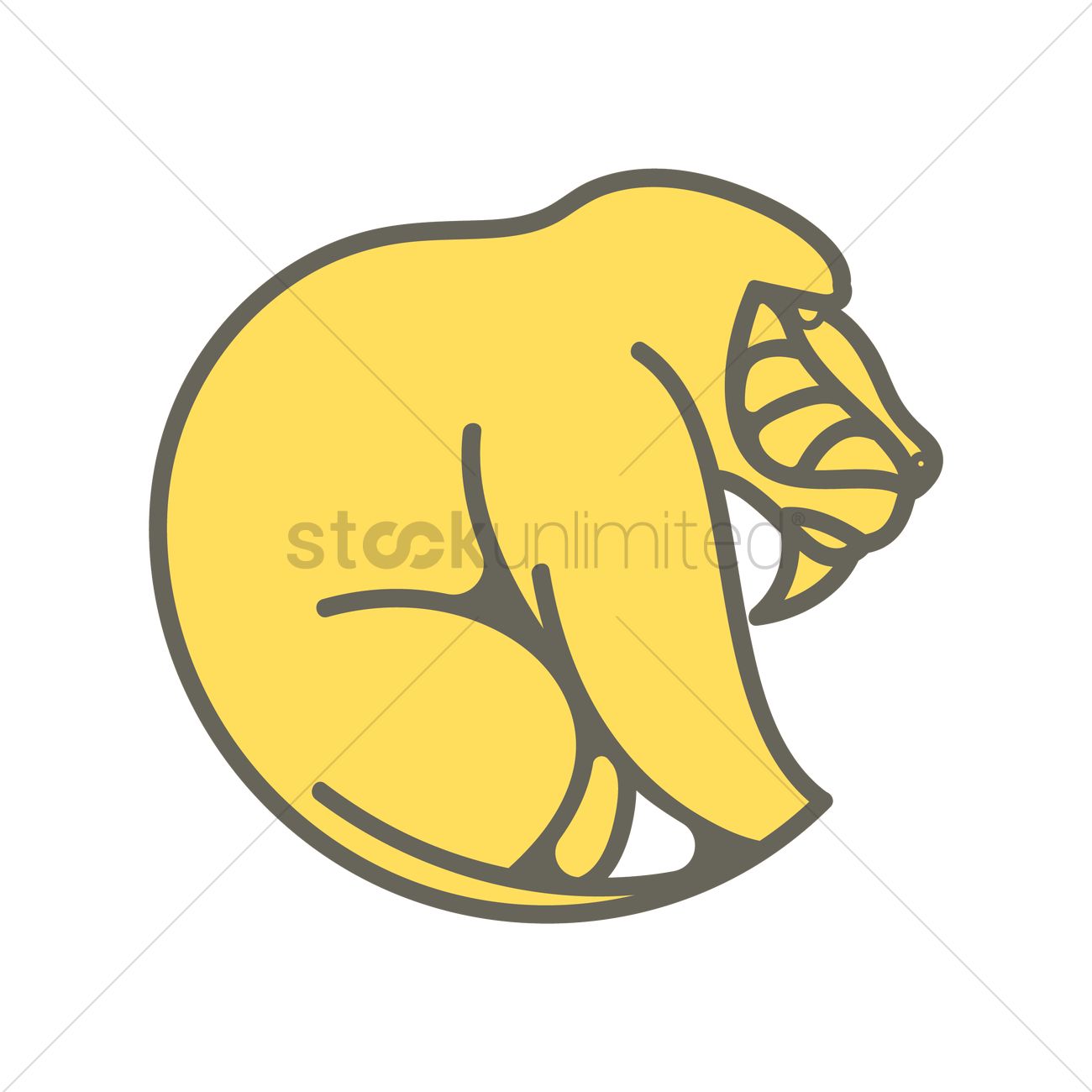 1300x1300 Baboon Vector Image