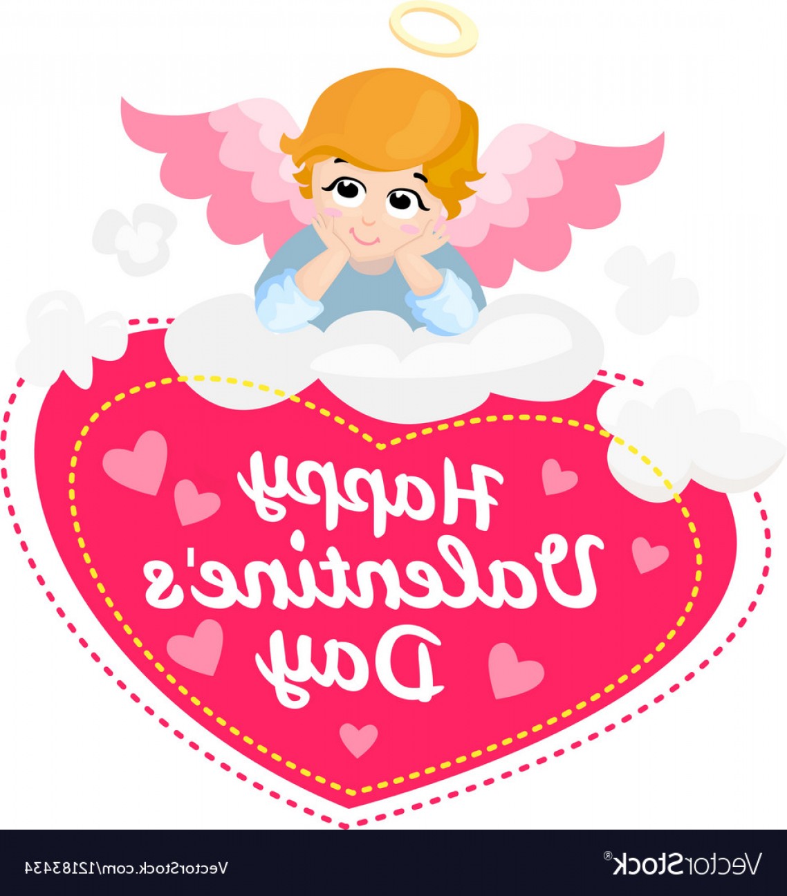 1138x1296 Baby Angel Cartoon Character Happy Vector Soidergi