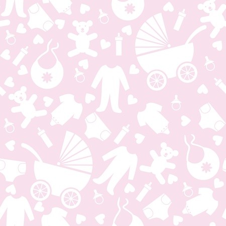 Seamless Pink Baby Background For Baby Shower Royalty Free Vector 450x450 Seamless Pink Baby Background For Baby Shower Royalty Free Vector