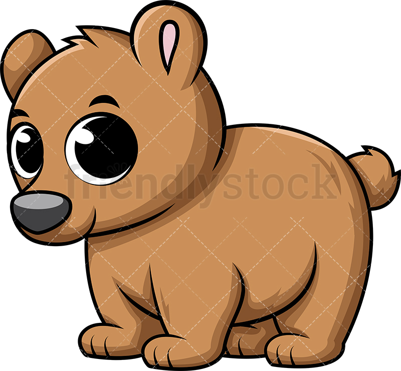 Cute Baby Bear Cartoon Vector Clipart 800x740 Cute Baby Bear Cartoon Vector Clipart