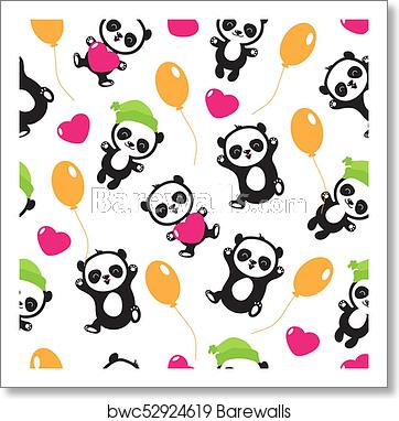 Funny Cartoon Panda Baby Bear Vector Childrens Seamless Pattern 362x382 Funny Cartoon Panda Baby Bear Vector Childrens Seamless Pattern