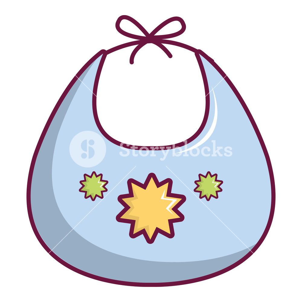 1000x1000 Baby Bib Icon Cartoon Illustration Of Baby Bib Vector Icon