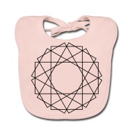 190x190 Fractal Vector Rectangles Baby Bib Spreadshirt