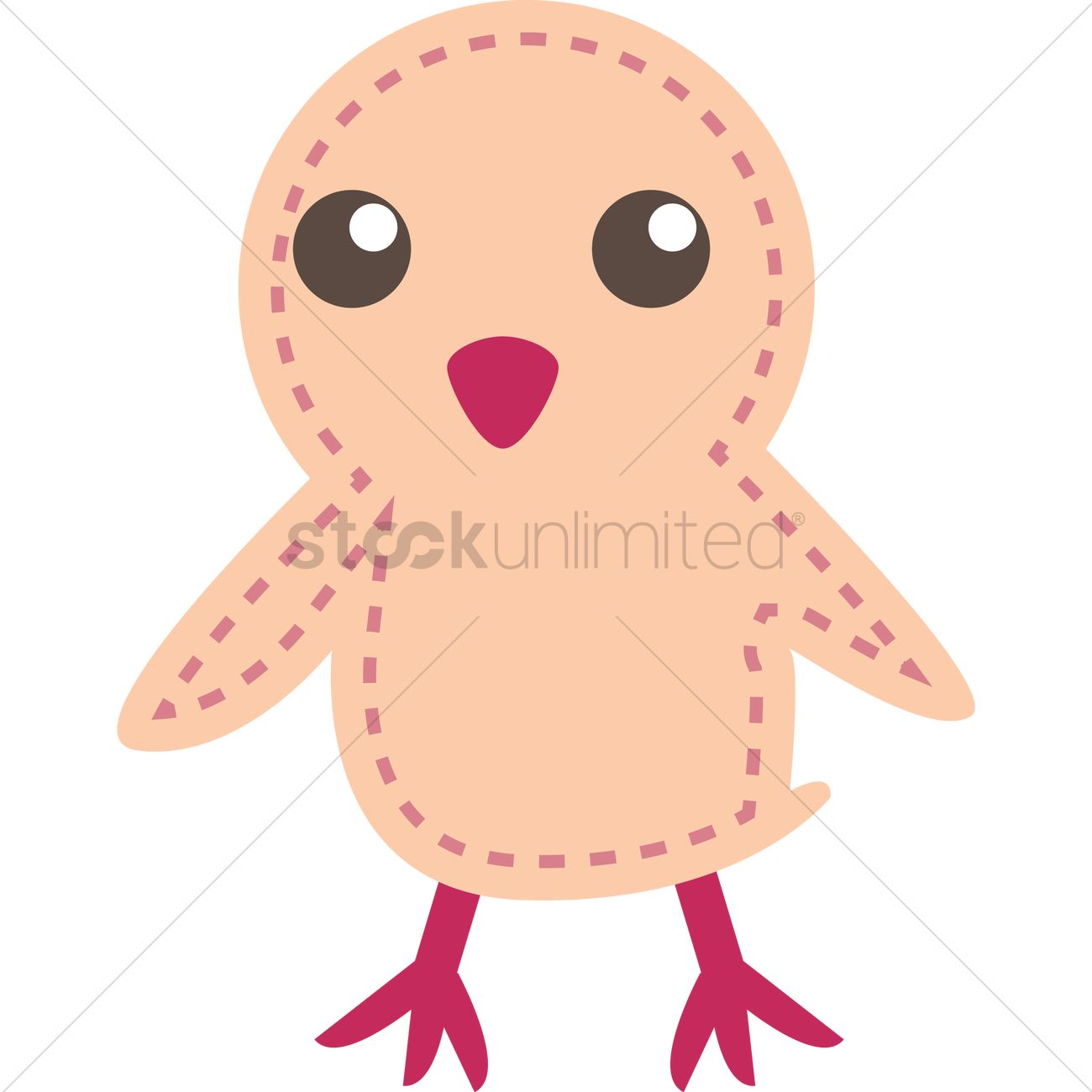 1300x1300 Baby Bird Vector Image