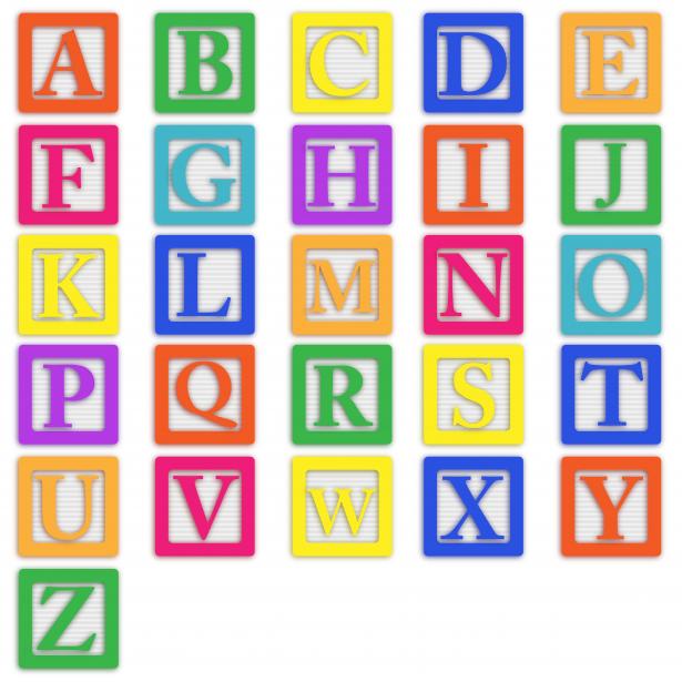 615x615 Baby Blocks Letters Free Stock Photo