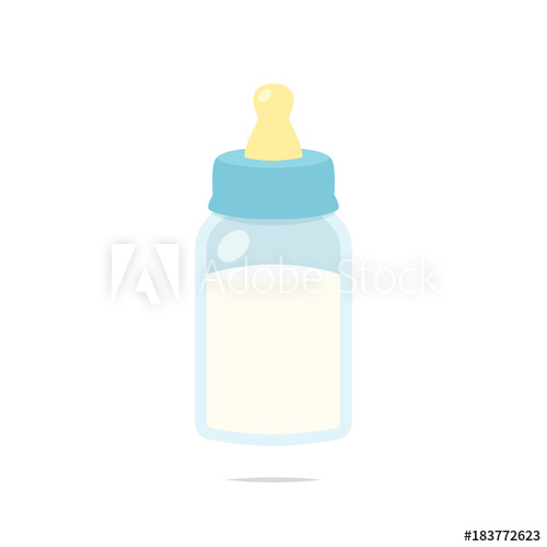 500x500 Baby Bottle Vector