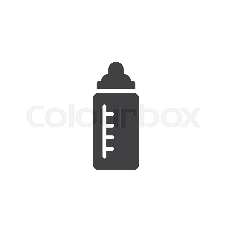 800x800 Baby Bottle Vector Icon Filled Flat Stock Vector Colourbox