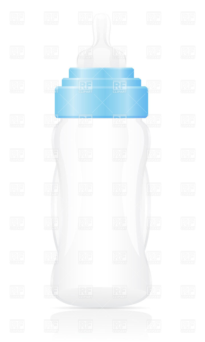 720x1200 Blue Plastic Baby Bottle Vector Image Of Objects Konturvid