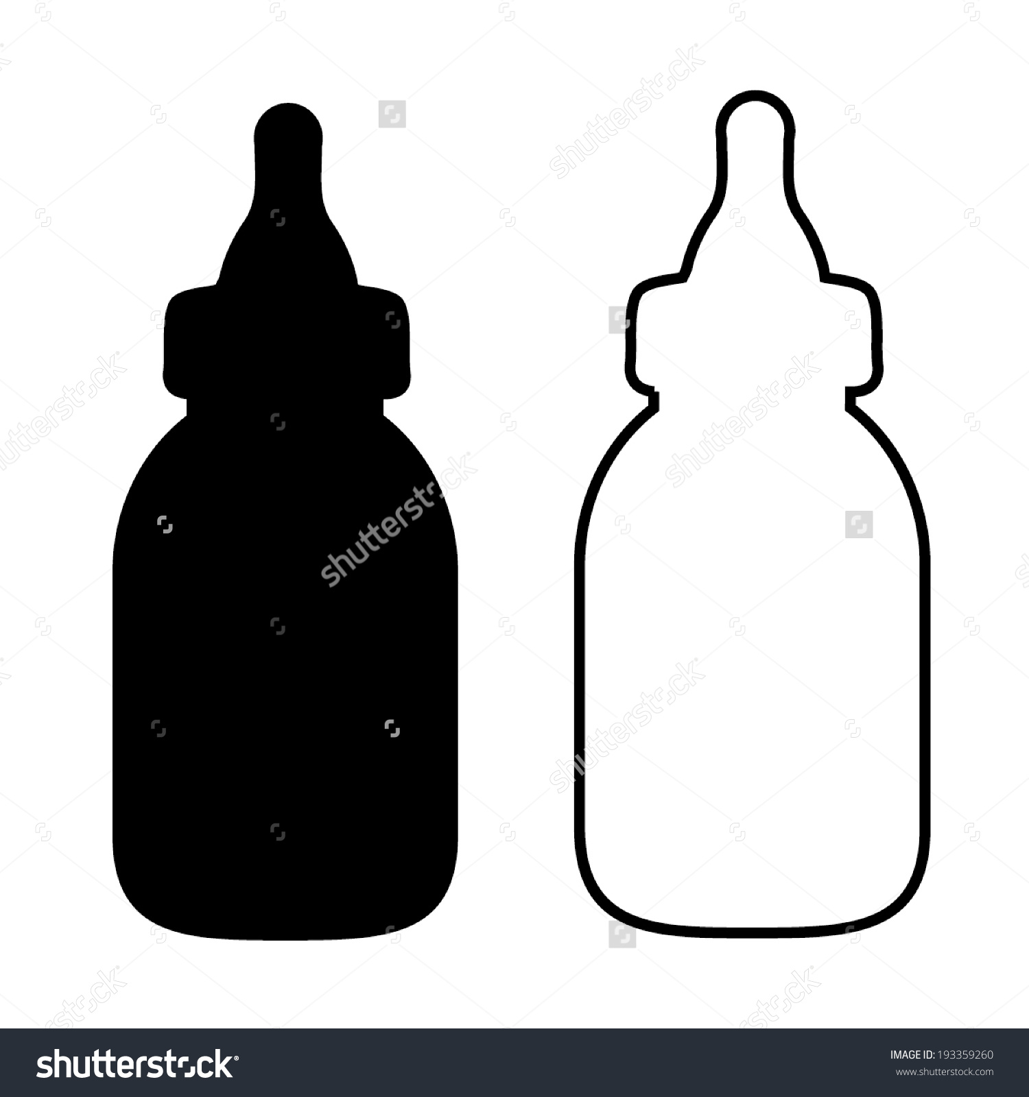Контур детской бутылочки