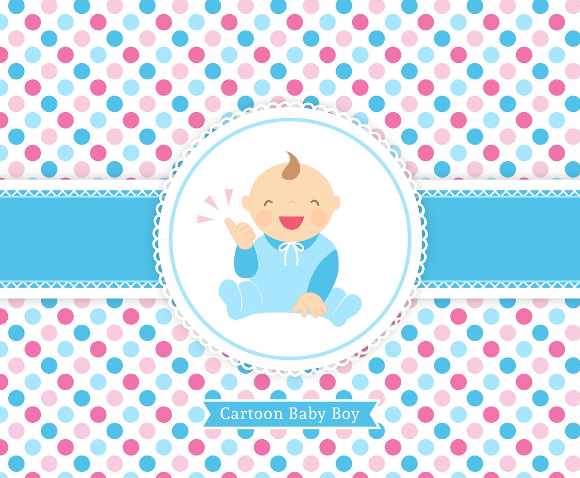 1136x936 Free Vector Baby Boy Cartoon Card Vector Art Graphics