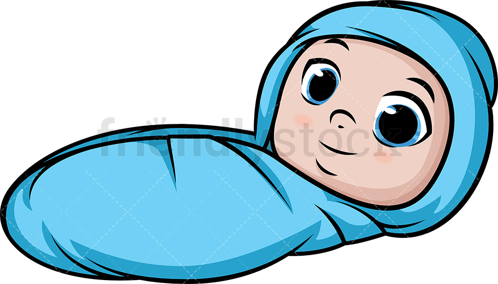 1000x571 Newborn Baby Boy Cartoon Clipart Vector