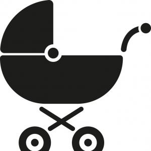 300x300 Red Child Pram Baby Carriage Or Stroller Vector Hoodamathrun