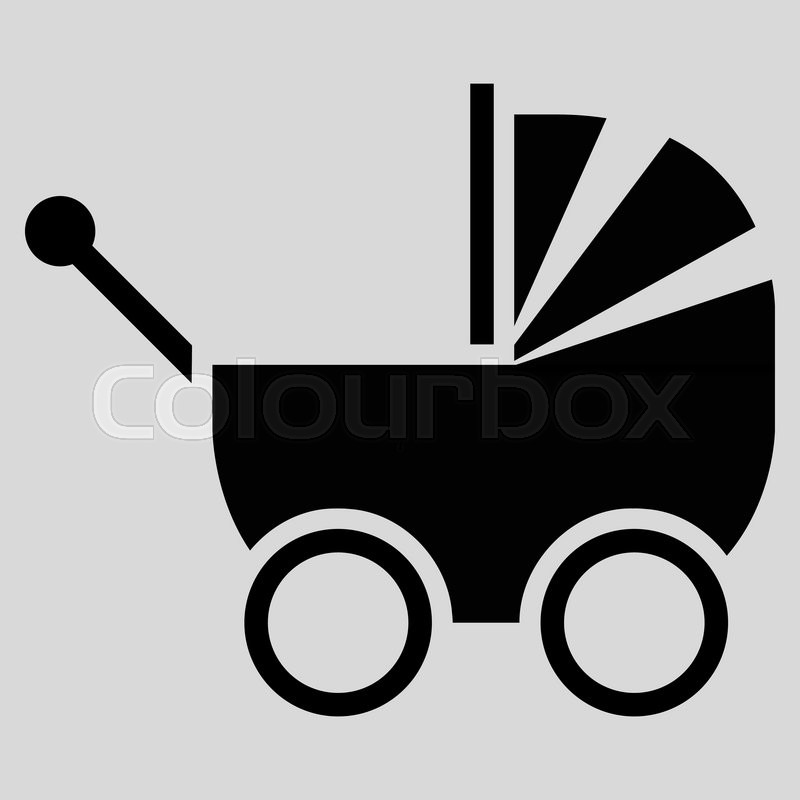 800x800 Baby Carriage Vector Icon Style Is Stock Vector Colourbox