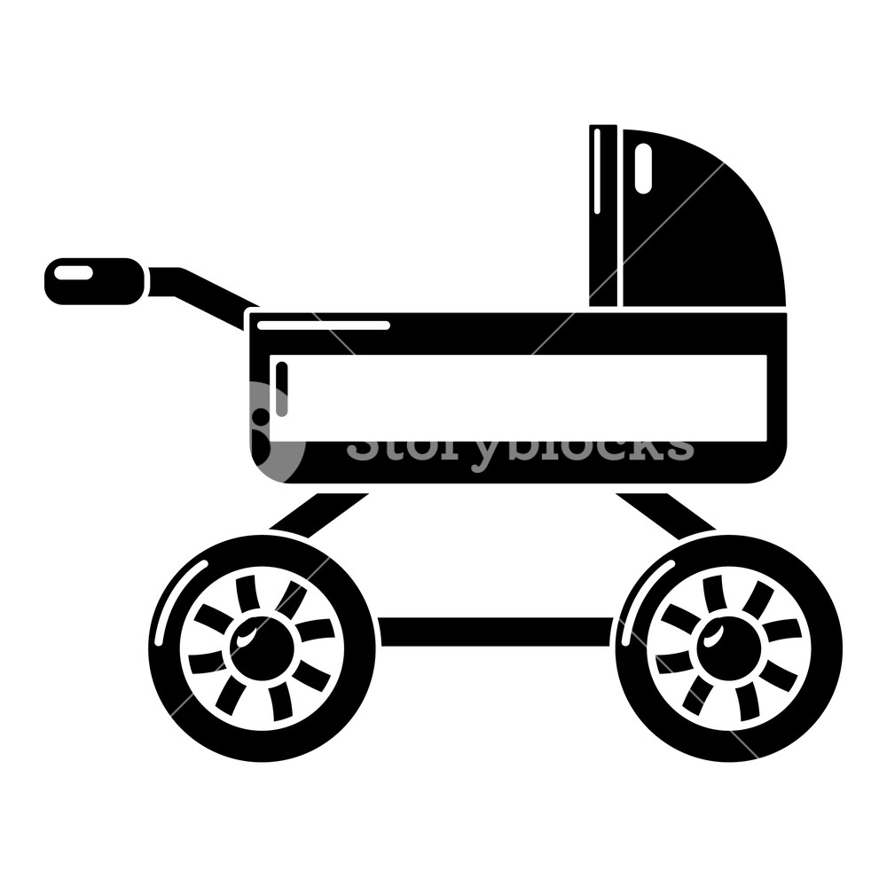 1000x1000 Baby Carriage Icon Simple Illustration Of Baby Carriage Vector
