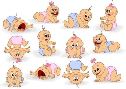 519x368 Baby Girl Vector Free Vector Download