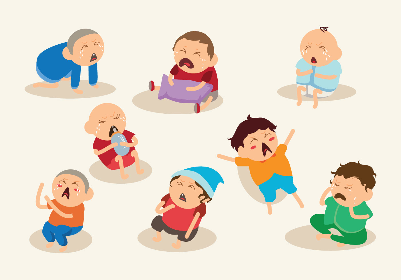 1400x980 Baby Cartoon Free Vector Art