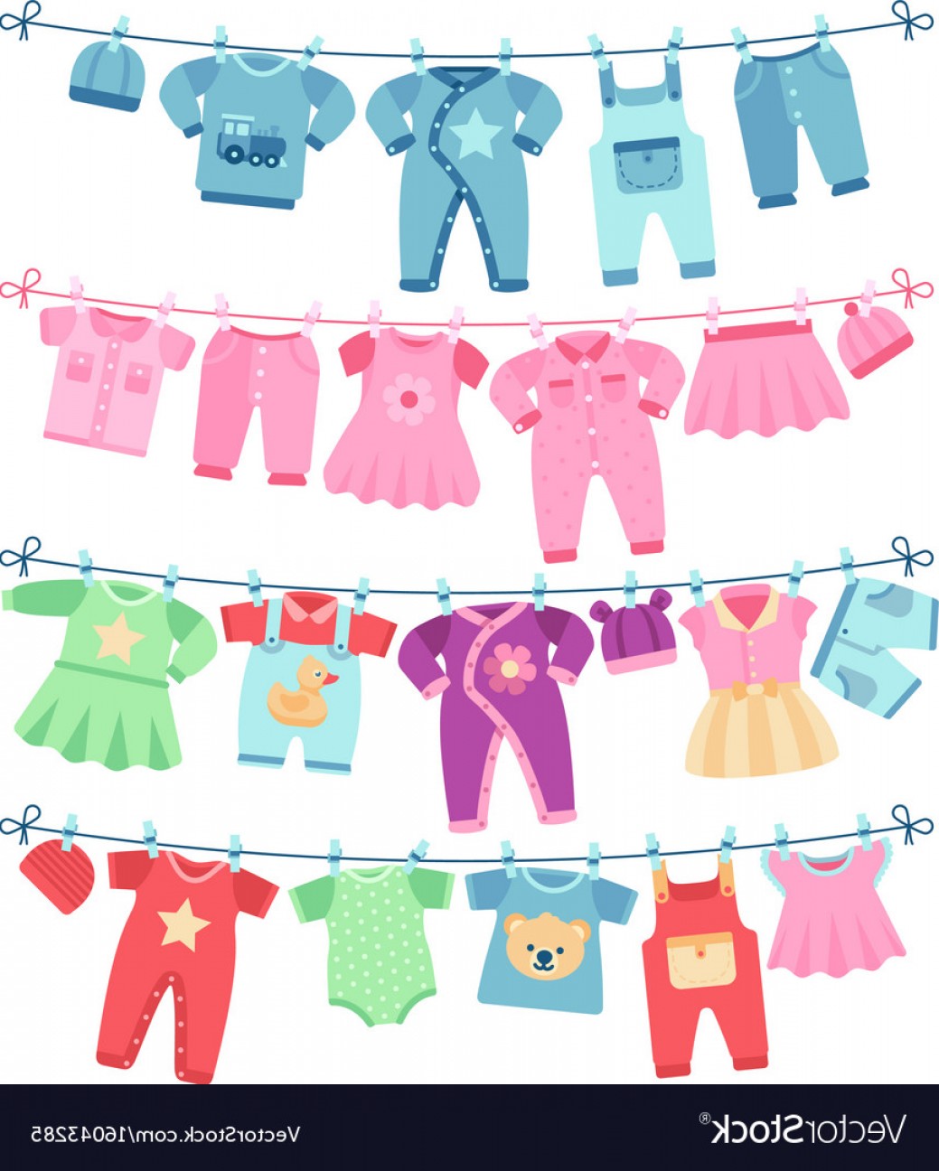 Baby Clothes Vector