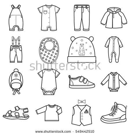 Baby Clothes Icons Set Clothing For Boy Isolated Vector 450x470 Baby Clothes Icons Set Clothing For Boy Isolated Vector