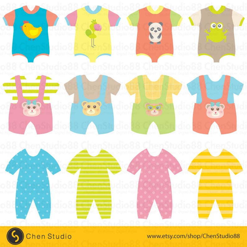 Baby Clothes Vector Digital Clipart Instant Download Etsy 794x794 Baby Clothes Vector Digital Clipart Instant Download Etsy