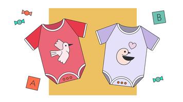 Baby Clothes Free Vector Art 356x200 Baby Clothes Free Vector Art