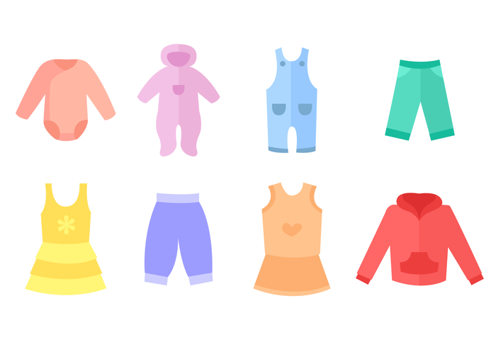 Free Baby Clothes Vector 700x490 Free Baby Clothes Vector