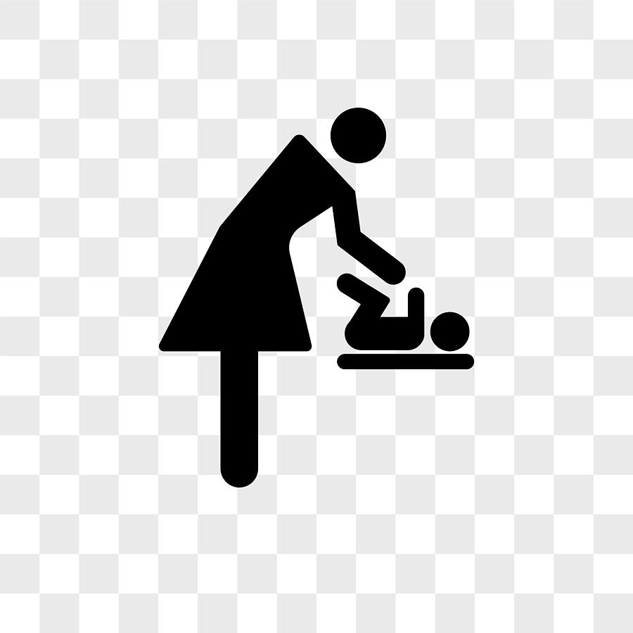 Mother Changing Baby Clothes Vector Icon On Transparent Background 900x900 Mother Changing Baby Clothes Vector Icon On Transparent Background