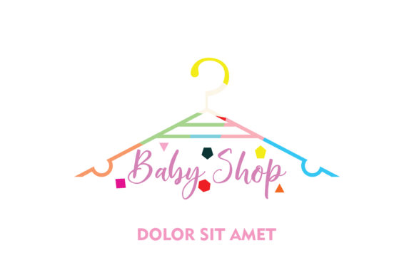 Baby Clothes Store Company Logo Vector Graphic 580x386 Baby Clothes Store Company Logo Vector Graphic