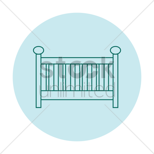 600x600 Baby Cradle Vector Image