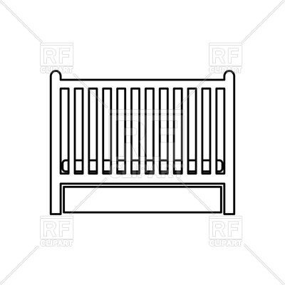400x400 Baby Bed Outline