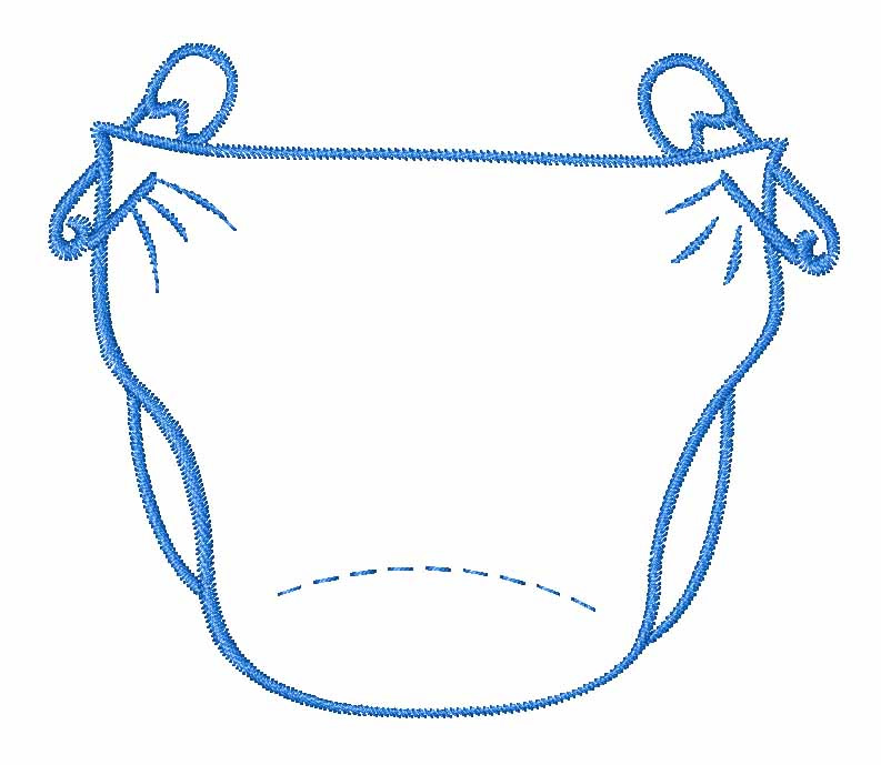 Baby Diaper Vector