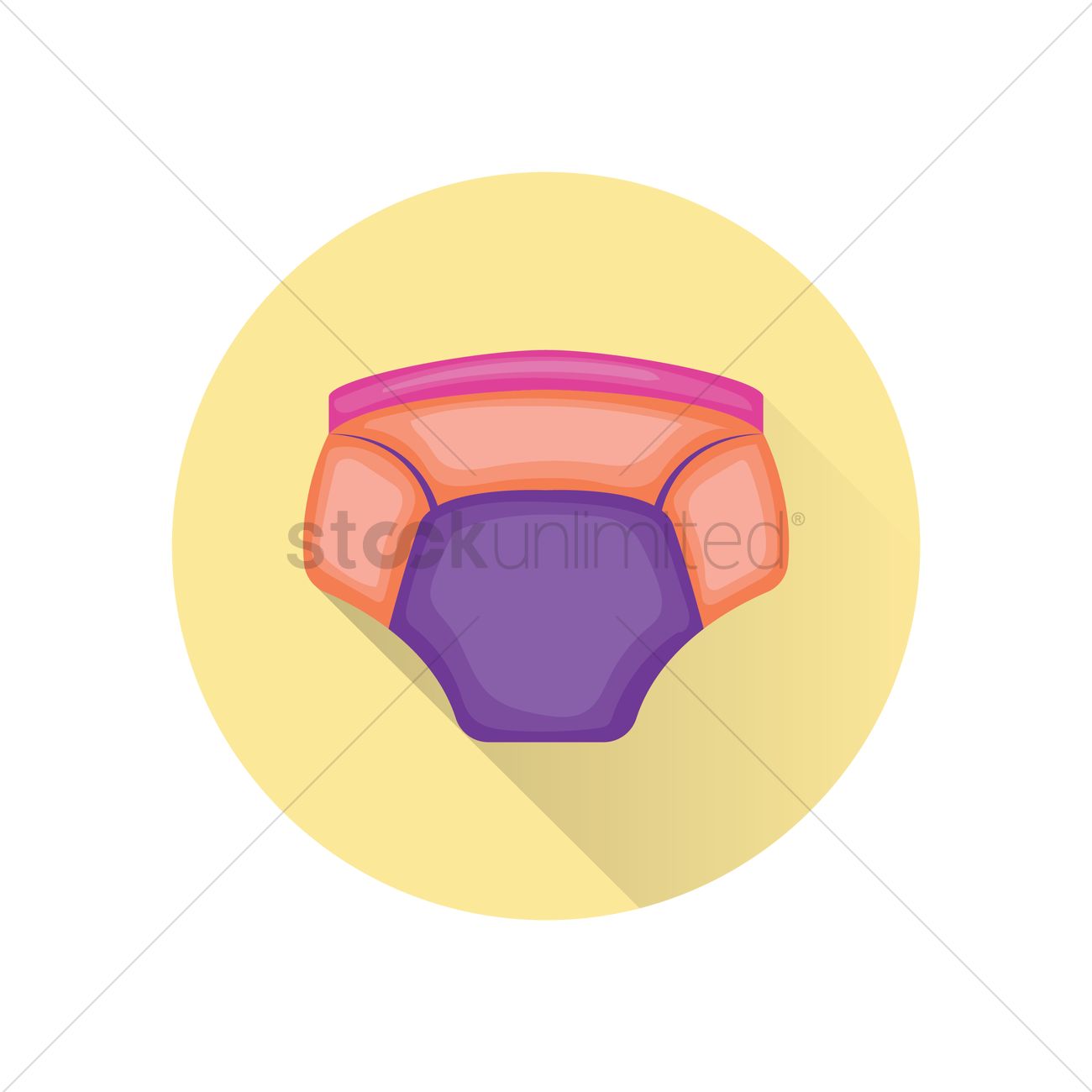 Free A Baby Diaper Vector Image 1300x1300 Free A Baby Diaper Vector Image