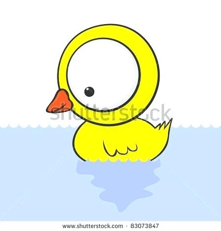 450x470 Cute Duck Drawing Flower