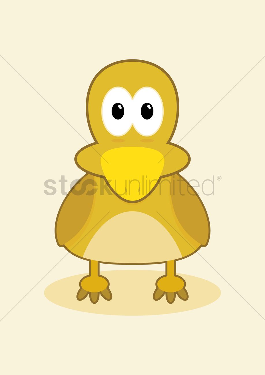 919x1300 Baby Duck Vector Image