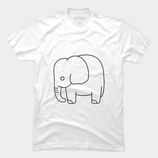 Cute Baby Elephant Vector T Shirt 650x650 Cute Baby Elephant Vector T Shirt