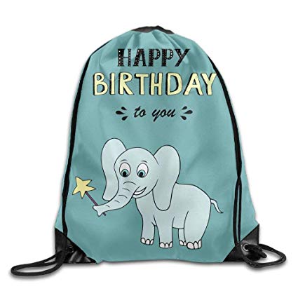 Happy Birthday Lettering Party With Baby Elephant 425x425 Happy Birthday Lettering Party With Baby Elephant