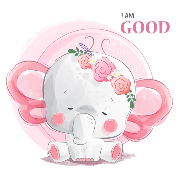 Good Baby Elephant Vector Premium Download 626x626 Good Baby Elephant Vector Premium Download