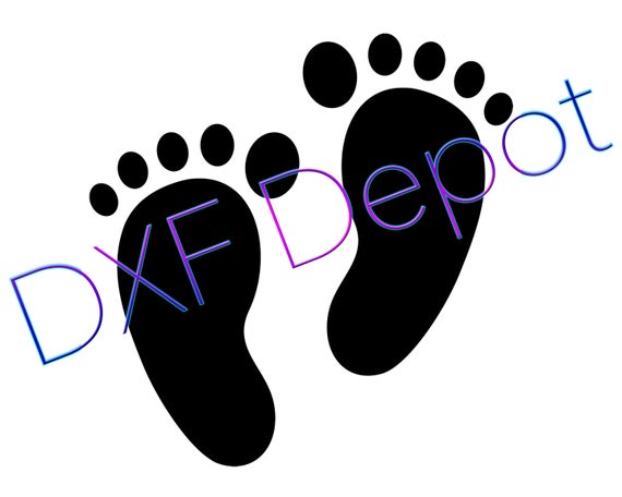 570x456 Baby Feet Dxf Vector Art Clip Art Png Etsy