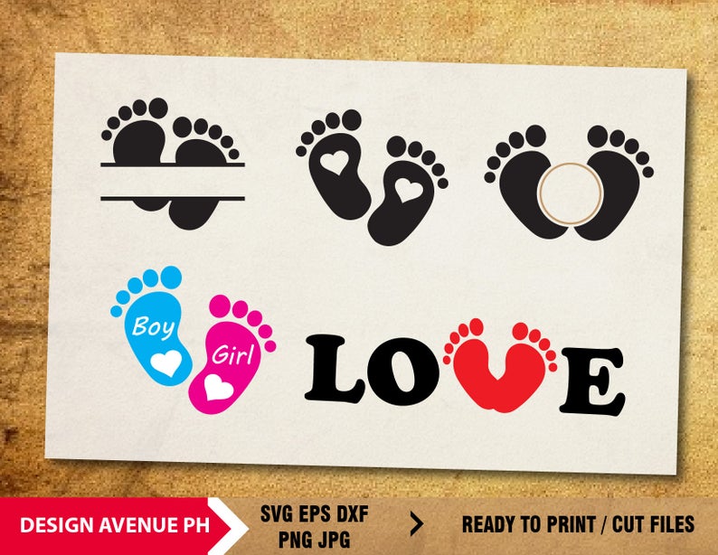 794x614 Baby Foot Prints Baby Feet Vector Clipart Mini Bundle Etsy