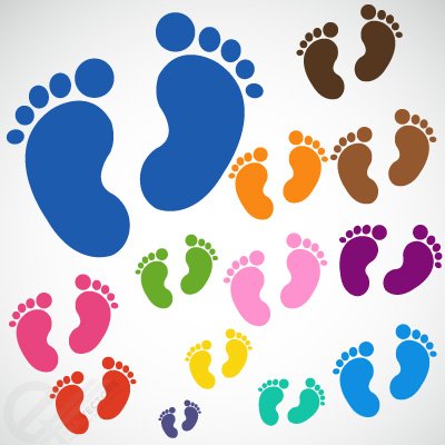 400x400 Free Baby Feet Free Vector Download Files, Vectors Graphics