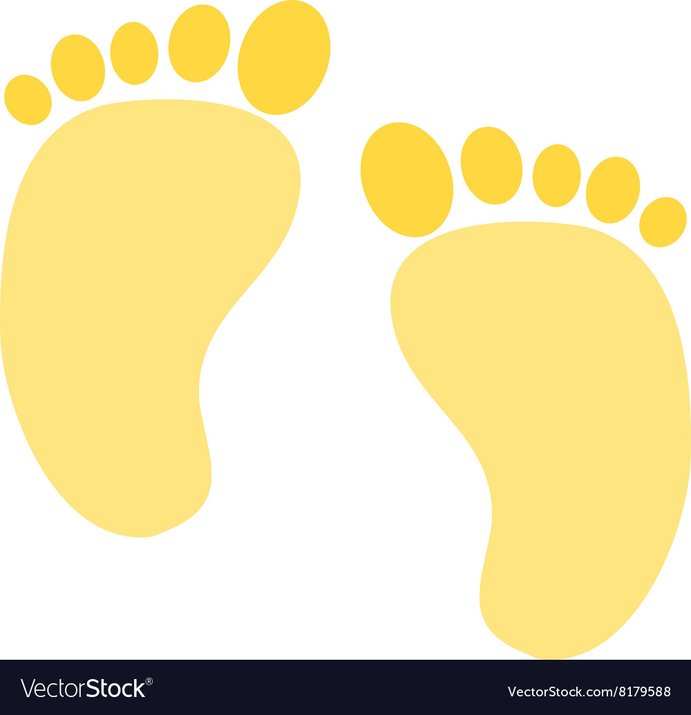 1000x1035 Baby Feet Vector