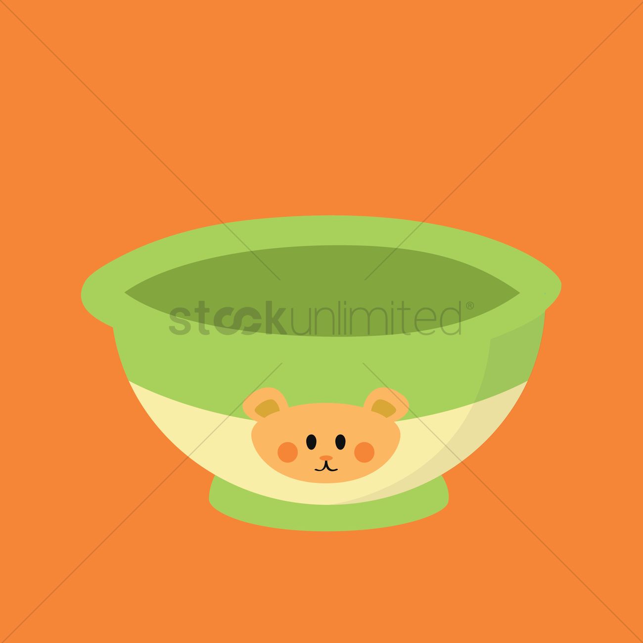 1300x1300 Baby Food Bowl Vector Image