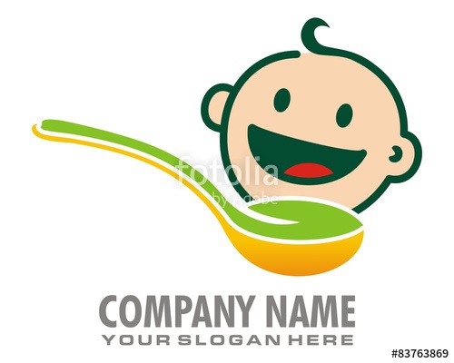500x400 Baby Food Logo Image Vector Stock Image And Royalty Free Vector